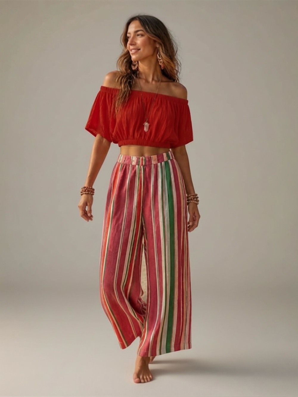 Free People Sneak Peek Off The Shoulder Cropped Top Dusty Red Sz XS